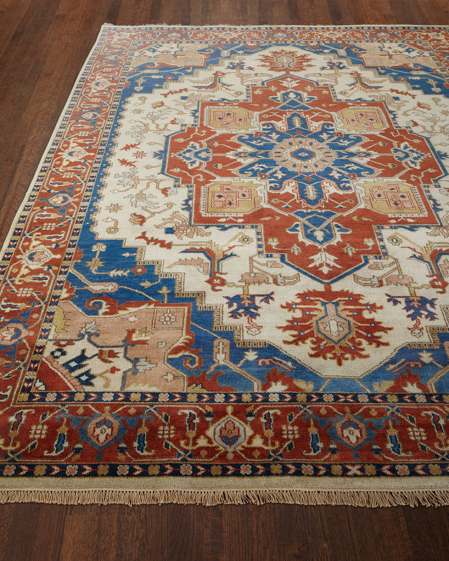 Glorious Hand-Knotted Rug, 6' x 9"